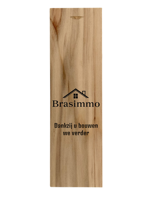 Wijnkistje te personaliseren 1 fles