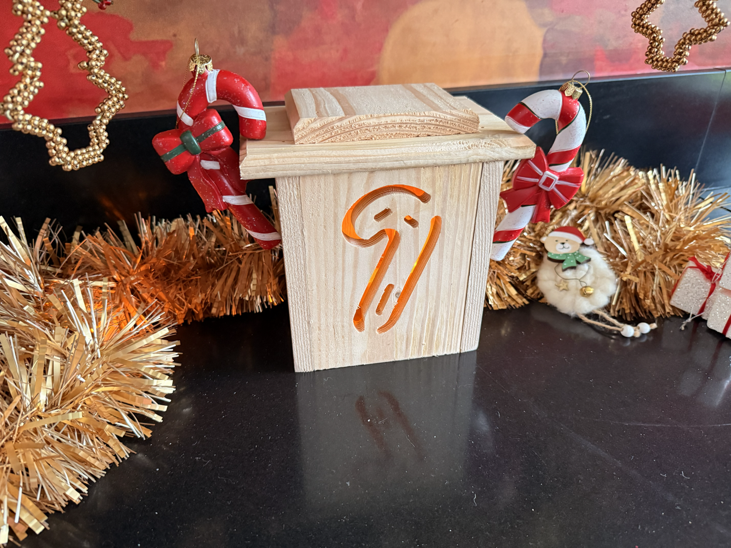 Houten Kerstlantaarn