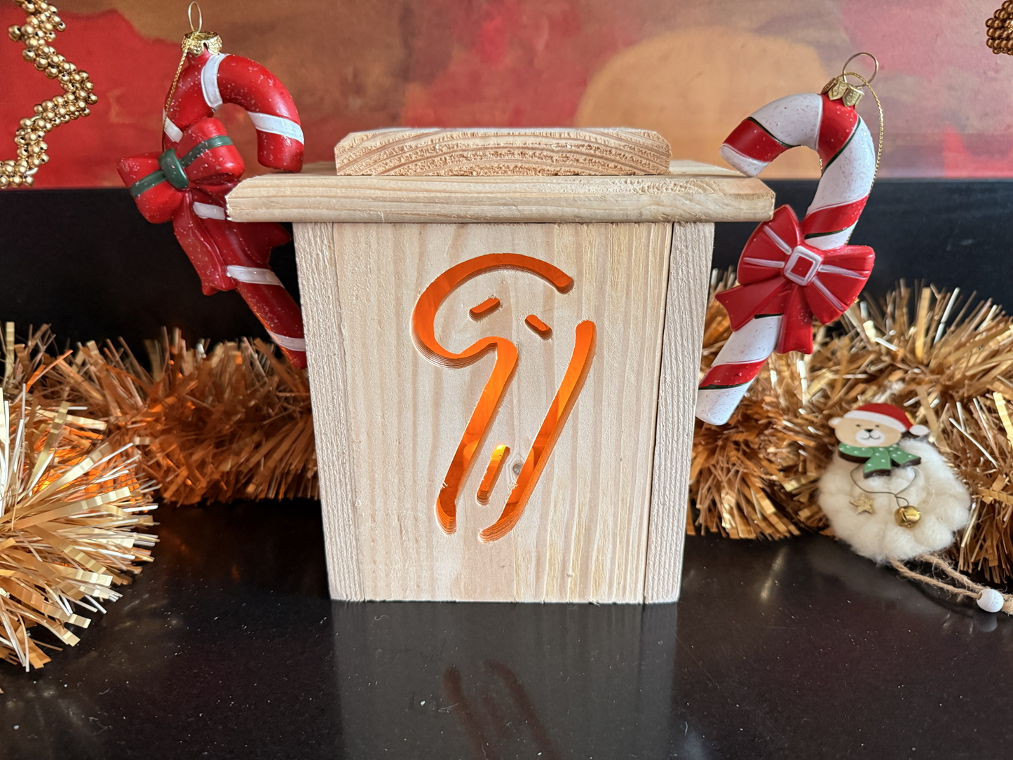 Houten Kerstlantaarn