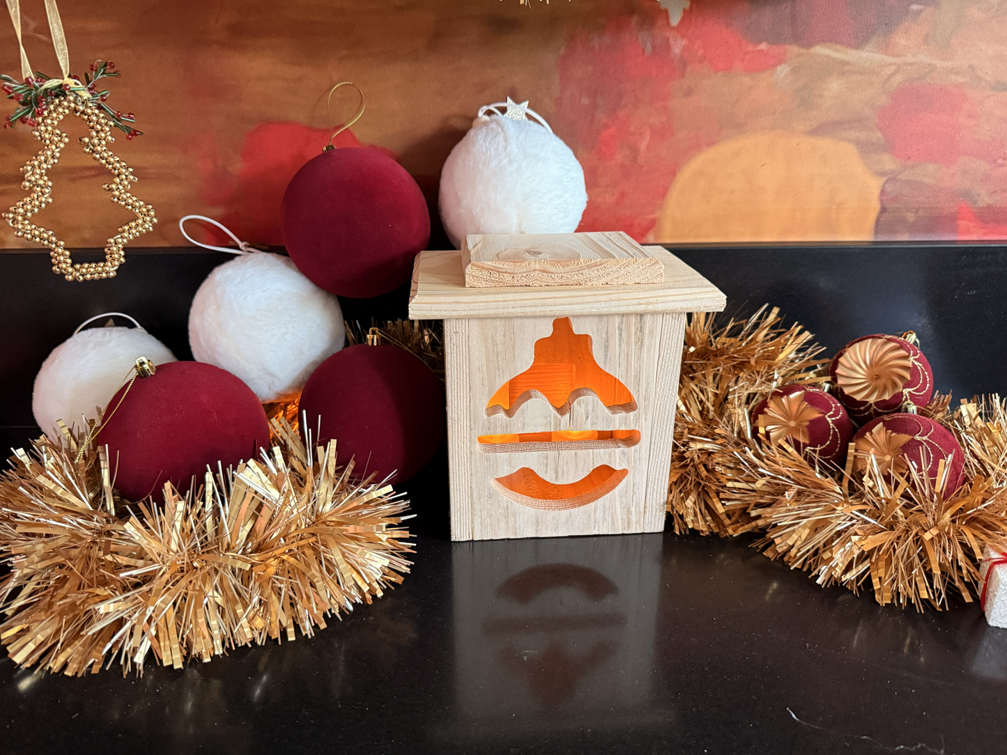 Houten Kerstlantaarn