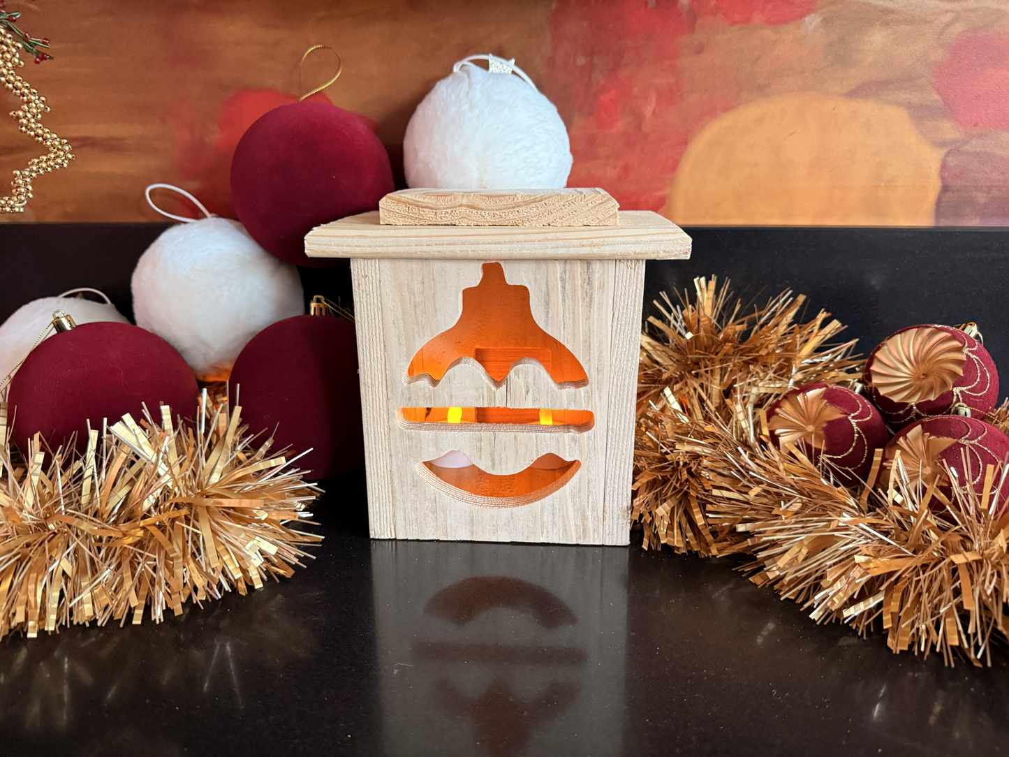 Houten Kerstlantaarn