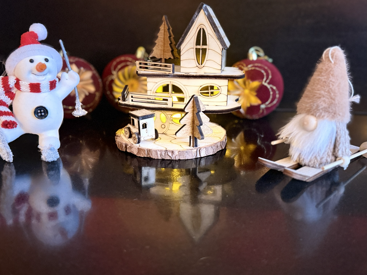 Kerstdiorama - tree house