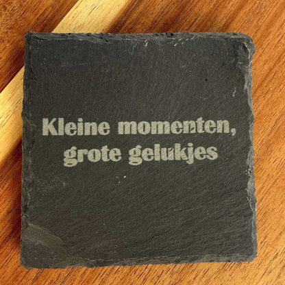 Gepersonaliseerde leisteen onderzetter