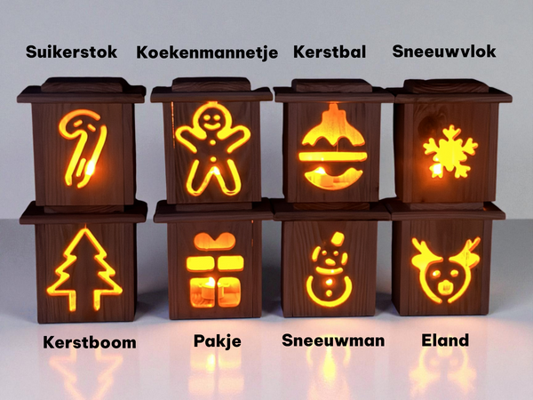Houten Kerstlantaarn