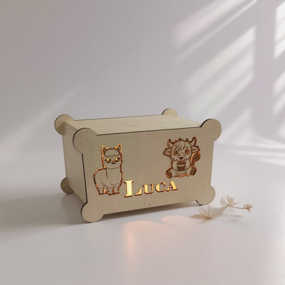 Nachtlamp highland en alpaca