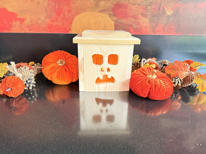 Houten Halloween lantaarn