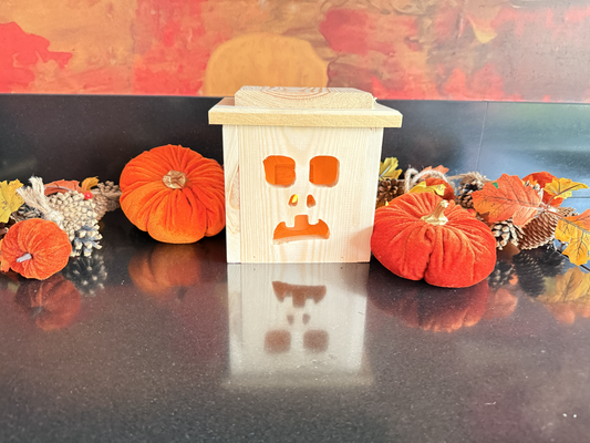 Houten Halloween lantaarn