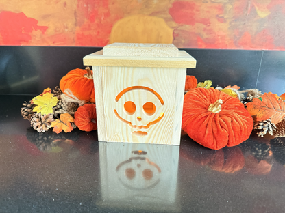 Houten Halloween lantaarn