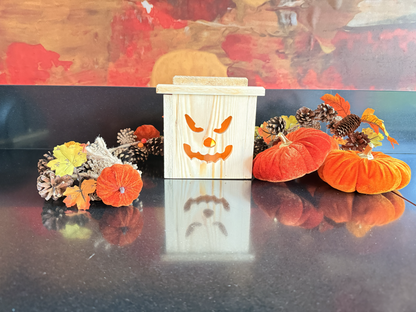 Houten Halloween lantaarn