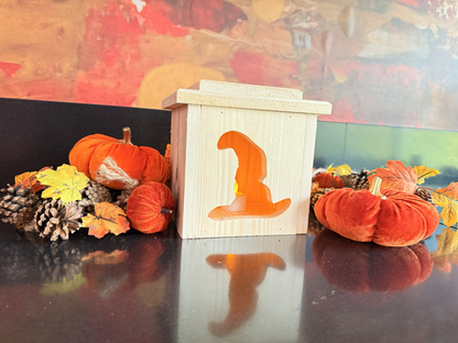 Houten Halloween lantaarn