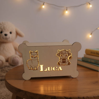 Nachtlamp highland en alpaca